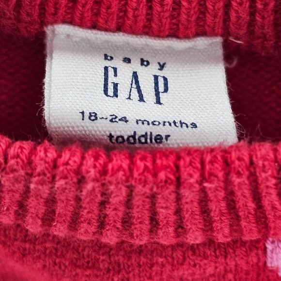 babyGap Print Intarsia‎ Sweater Dress Size 18-24 months - Picture 4 of 6